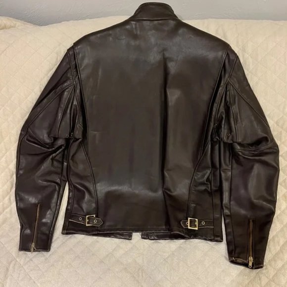 Schott NYC Leather Moto Jacket Made In U.S.A. with Vest $975 MSRP - Picture 4 of 10